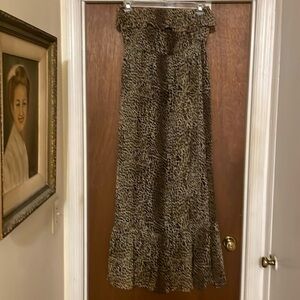 XXI Forever strapless layered animal print dress​